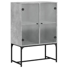 Klassiek dressoir met glazen deuren van duurzaam bewerkte hout - Dressoirs & buffetkasten