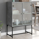 Klassiek dressoir met glazen deuren van duurzaam bewerkte hout - Dressoirs & buffetkasten