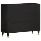 Klassiek dressoir met massief mangohout en houten poten - Dressoirs & buffetkasten