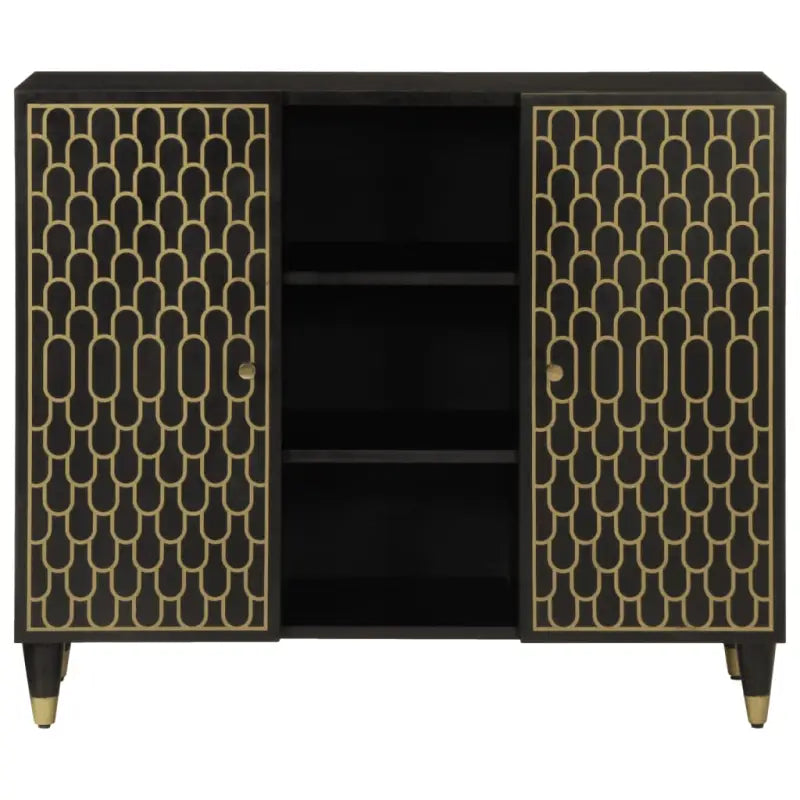 Klassiek dressoir met massief mangohout en houten poten - Dressoirs & buffetkasten
