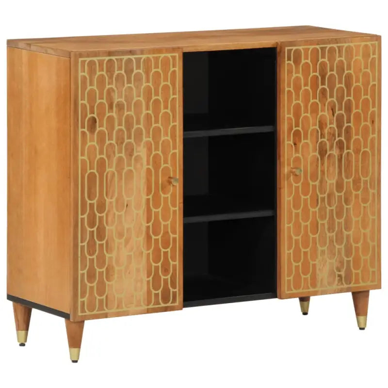 Klassiek dressoir met massief mangohout en houten poten - Honingbruin / 1 - Dressoirs & buffetkasten