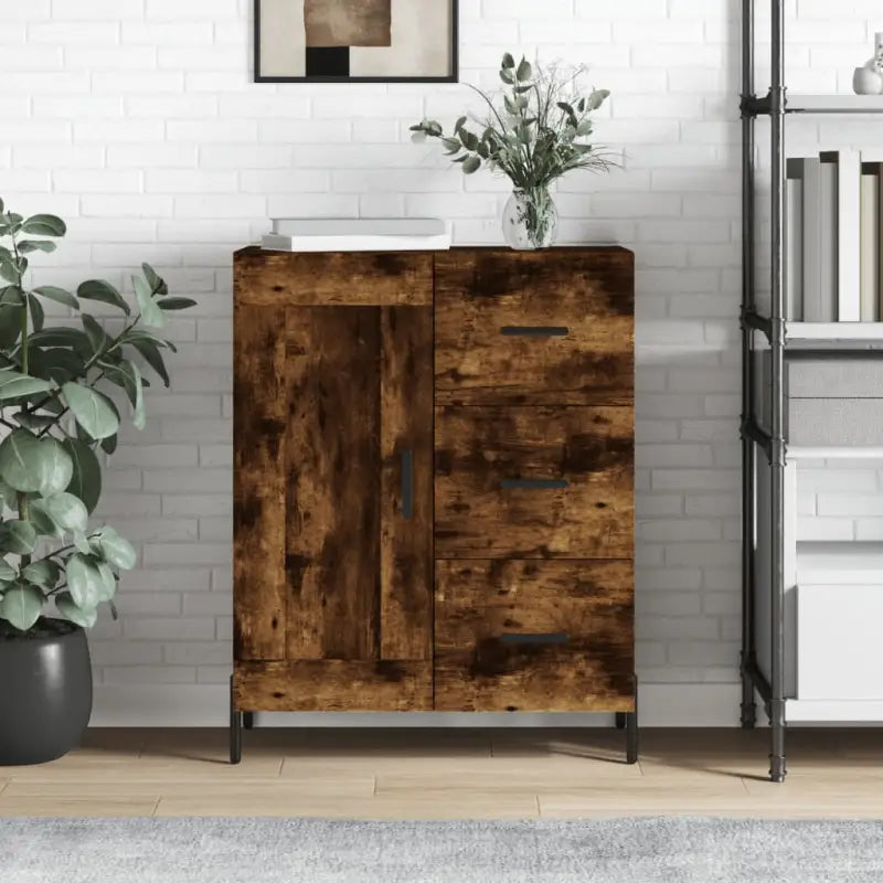 Klassiek Dressoir van Behandeld Bewerkt Hout met Tijdloze Look - Gerookt eiken / 1 - Dressoirs & buffetkasten