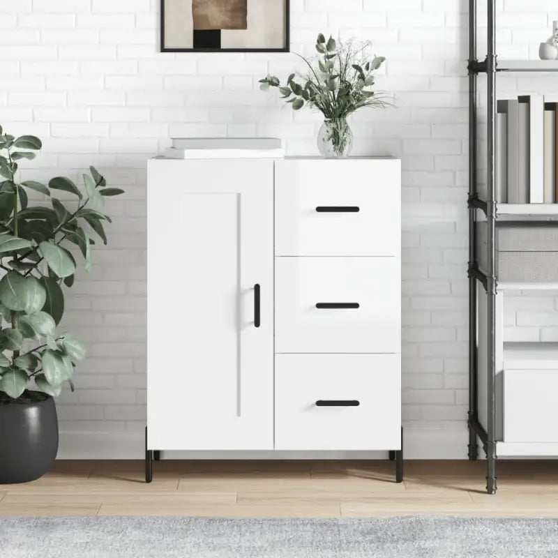 Klassiek Dressoir van Behandeld Bewerkt Hout met Tijdloze Look - Hoogglans wit / 1 - Dressoirs & buffetkasten