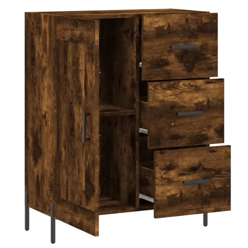Klassiek Dressoir van Behandeld Bewerkt Hout met Tijdloze Look - Dressoirs & buffetkasten