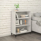 Klassiek dressoir van bewerkt hout in grijs sonoma uitvoering - Dressoirs & buffetkasten