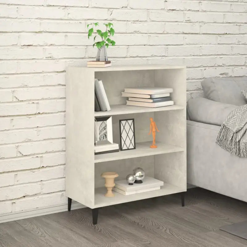 Klassiek dressoir van bewerkt hout in grijs sonoma uitvoering - Betongrijs / 1 - Dressoirs & buffetkasten