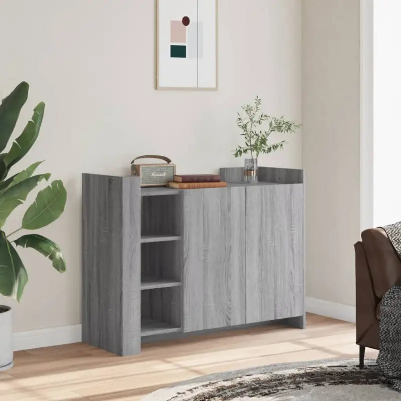 Klassiek dressoir van bewerkt hout met duurzaamheid en stabiliteit - Grijs sonoma / 1 - Dressoirs & buffetkasten