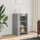 Klassiek dressoir van bewerkt hout met een glad oppervlak - Betongrijs / 1 / 45 cm - Dressoirs & buffetkasten