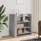 Klassiek dressoir van bewerkt hout met een glad oppervlak - Betongrijs / 1 / 73.5 cm - Dressoirs & buffetkasten