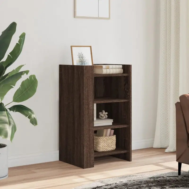 Klassiek dressoir van bewerkt hout met een glad oppervlak - bruin eikenkleur / 1 / 45 cm - Dressoirs & buffetkasten