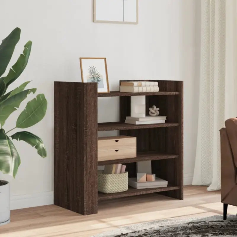 Klassiek dressoir van bewerkt hout met een glad oppervlak - bruin eikenkleur / 1 / 73.5 cm - Dressoirs & buffetkasten