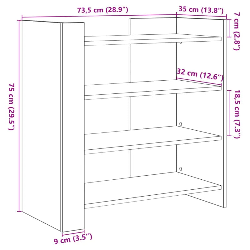 Klassiek dressoir van bewerkt hout met een glad oppervlak - Dressoirs & buffetkasten