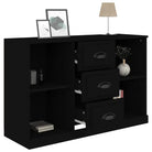 Klassiek dressoir van bewerkt hout met een tijdloze uitstraling - Dressoirs & buffetkasten