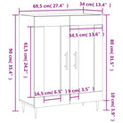 Klassiek dressoir van bewerkt hout met glazen details - Dressoirs & buffetkasten