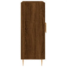 Klassiek dressoir van bewerkt hout met glazen details - Dressoirs & buffetkasten