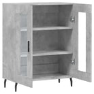 Klassiek Dressoir van bewerkt hout met glazen details - Dressoirs & buffetkasten