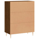 Klassiek dressoir van bewerkt hout met glazen details - Dressoirs & buffetkasten