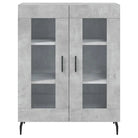 Klassiek Dressoir van bewerkt hout met glazen details - Dressoirs & buffetkasten