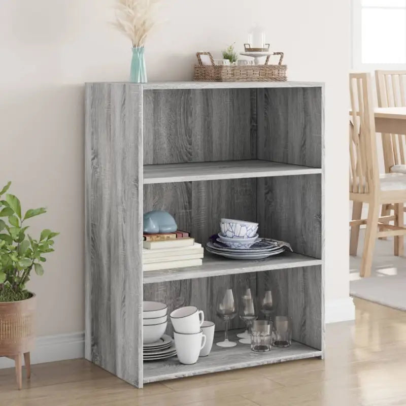 Klassiek dressoir van bewerkt hout met hoge kwaliteit en stabiliteit - Grijs sonoma / 1 - Dressoirs & buffetkasten