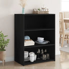 Klassiek dressoir van bewerkt hout met hoge kwaliteit en stabiliteit - Zwart / 1 - Dressoirs & buffetkasten