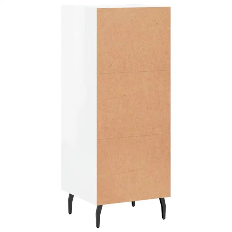 Klassiek dressoir van bewerkt hout met hoogglans wit afwerking - Dressoirs & buffetkasten