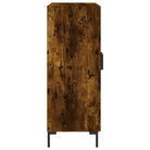 Klassiek dressoir van bewerkt hout met ijzeren poten - Dressoirs & buffetkasten