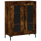 Klassiek dressoir van bewerkt hout met ijzeren poten - Dressoirs & buffetkasten