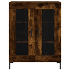 Klassiek dressoir van bewerkt hout met ijzeren poten - Dressoirs & buffetkasten