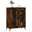 Klassiek dressoir van bewerkt hout met ijzeren poten - Dressoirs & buffetkasten