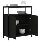Klassiek dressoir van bewerkt hout met stevig blad en verstelbare poten - Dressoirs & buffetkasten