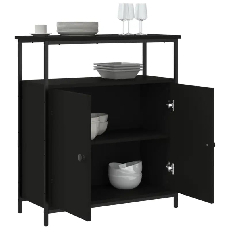 Klassiek dressoir van bewerkt hout met stevig blad en verstelbare poten - Dressoirs & buffetkasten