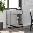 Klassiek dressoir van bewerkt hout met stevig blad en verstelbare poten - Grijs sonoma / 1 - Dressoirs & buffetkasten