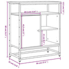 Klassiek dressoir van bewerkt hout met stevig blad en verstelbare poten - Dressoirs & buffetkasten
