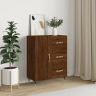 Klassiek dressoir van bewerkt hout met tijdloze uitstraling - Bruineiken / 1 - Dressoirs & buffetkasten