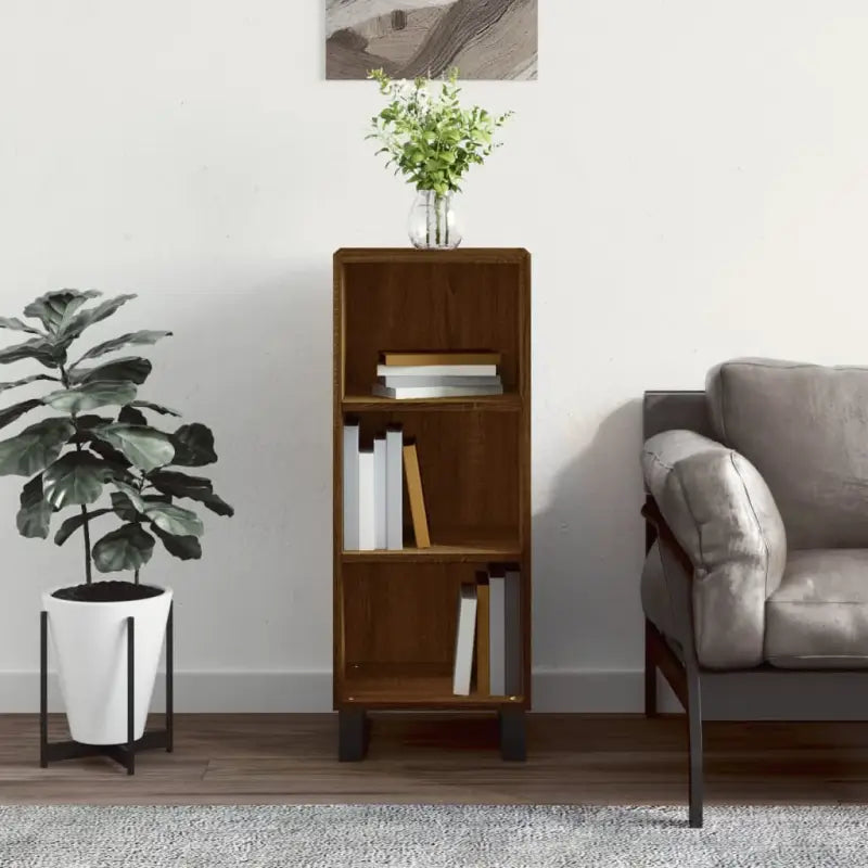Klassiek dressoir van bewerkt hout met tijdloze uitstraling - Bruineiken / 1 - Dressoirs & buffetkasten