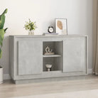 Klassiek dressoir van bewerkt hout met tijdloze uitstraling - Betongrijs / 1 - Dressoirs & buffetkasten