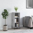 Klassiek dressoir van bewerkt hout met tijdloze uitstraling - Betongrijs / 1 - Dressoirs & buffetkasten