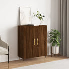 Klassiek dressoir van bewerkt hout met tijdloze uitstraling - Bruineiken / 1 - Dressoirs & buffetkasten
