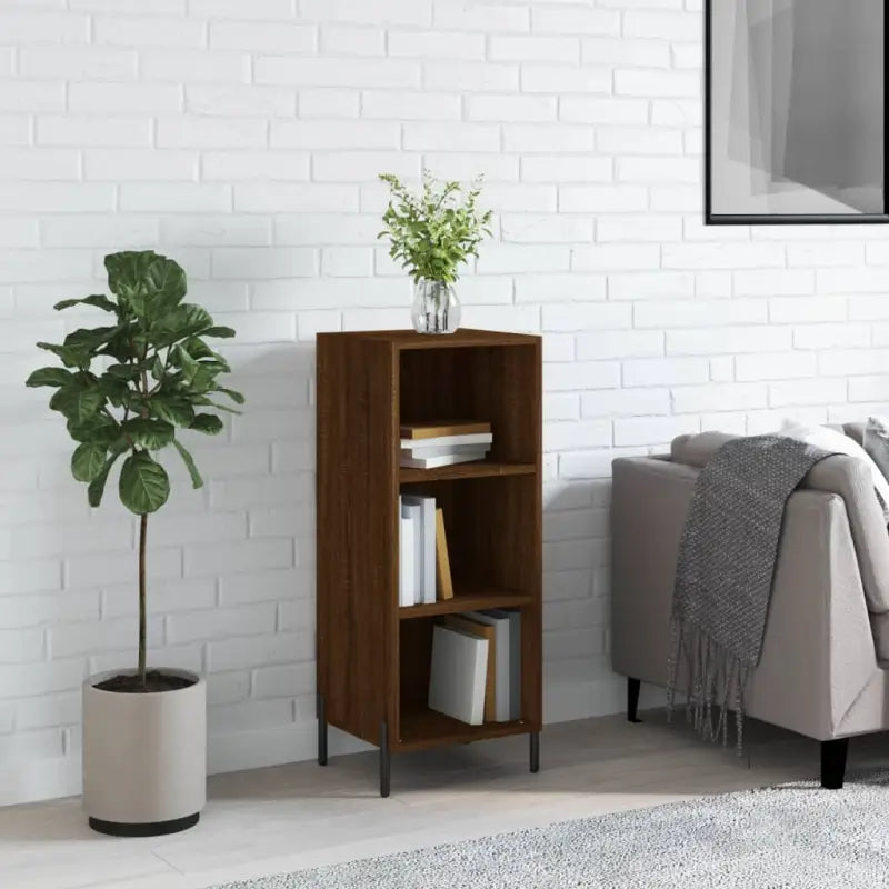 Klassiek dressoir van bewerkt hout met tijdloze uitstraling - Bruineiken / 1 - Dressoirs & buffetkasten
