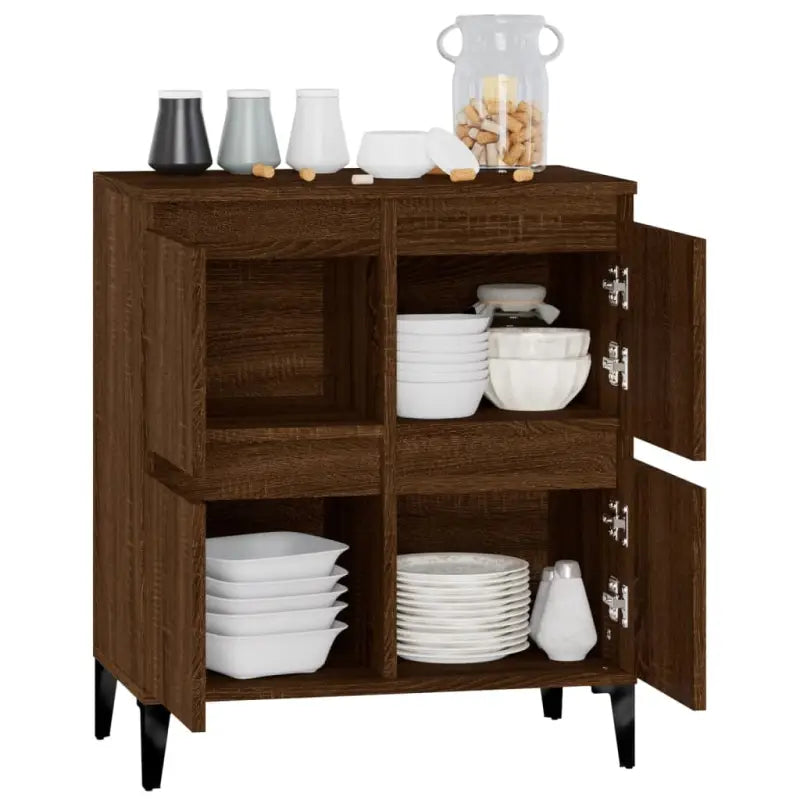 Klassiek dressoir van bewerkt hout met tijdloze uitstraling - Dressoirs & buffetkasten