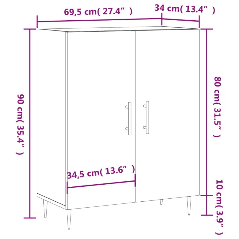 Klassiek dressoir van bewerkt hout met tijdloze uitstraling - Dressoirs & buffetkasten