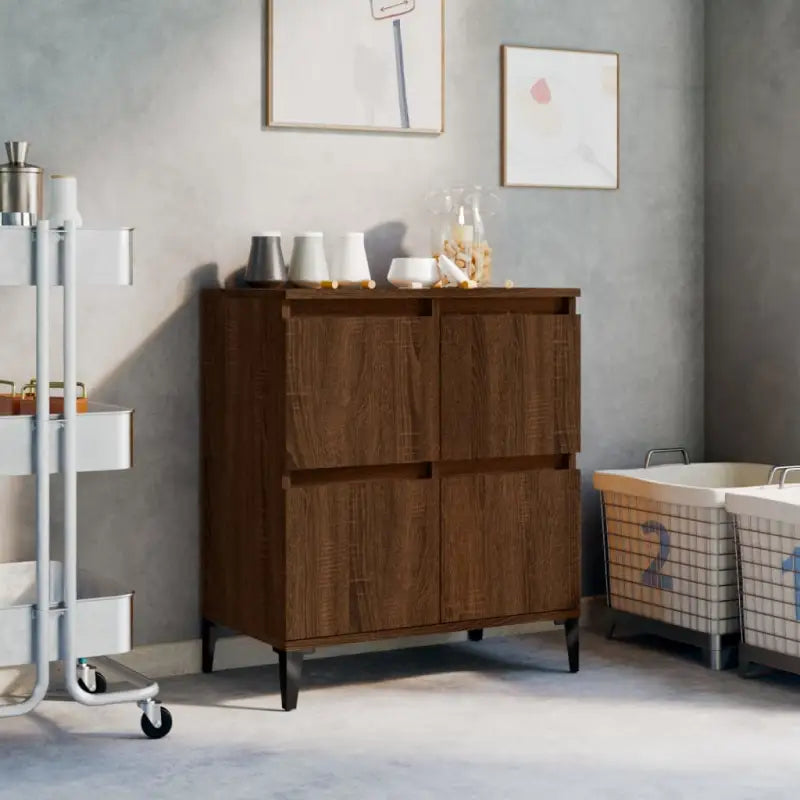 Klassiek dressoir van bewerkt hout met tijdloze uitstraling - Dressoirs & buffetkasten