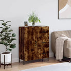 Klassiek dressoir van bewerkt hout met tijdloze uitstraling - Gerookt eiken / 1 - Dressoirs & buffetkasten