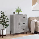 Klassiek dressoir van bewerkt hout met tijdloze uitstraling - Grijs sonoma / 1 - Dressoirs & buffetkasten