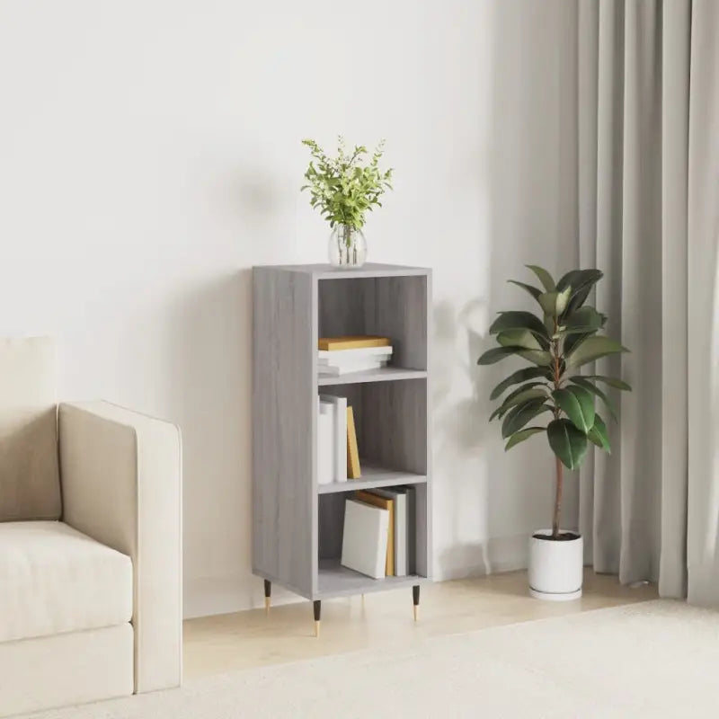 Klassiek dressoir van bewerkt hout met tijdloze uitstraling - Grijs sonoma / 1 - Dressoirs & buffetkasten