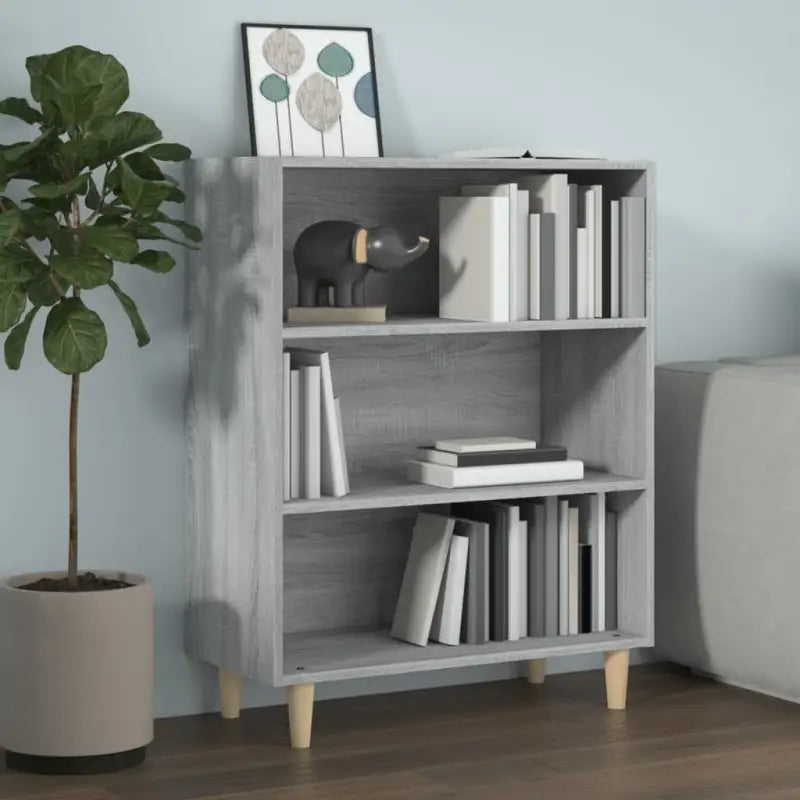 Klassiek dressoir van bewerkt hout met tijdloze uitstraling - Grijs sonoma / 1 - Dressoirs & buffetkasten