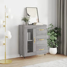 Klassiek dressoir van bewerkt hout met tijdloze uitstraling - Grijs sonoma / 1 - Dressoirs & buffetkasten