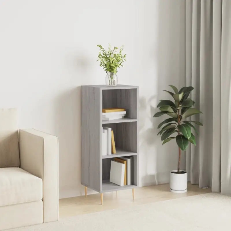 Klassiek dressoir van bewerkt hout met tijdloze uitstraling - Grijs sonoma / 1 - Dressoirs & buffetkasten