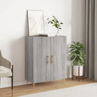 Klassiek dressoir van bewerkt hout met tijdloze uitstraling - Grijs sonoma / 1 - Dressoirs & buffetkasten