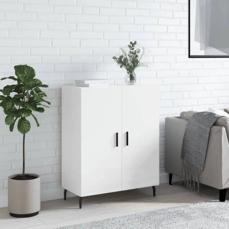 Klassiek dressoir van bewerkt hout met tijdloze uitstraling - Hoogglans wit / 1 - Dressoirs & buffetkasten